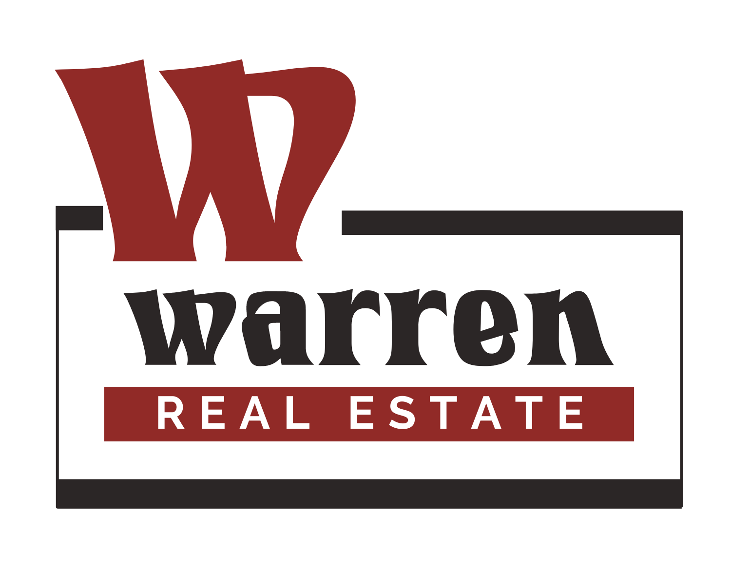 Warren Real Estate Logo - Burgandy